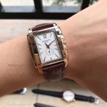 AAA Replica Patek Philippe Gondolo 32 x 42mm Rose Gold Case White Dial Quartz Watch